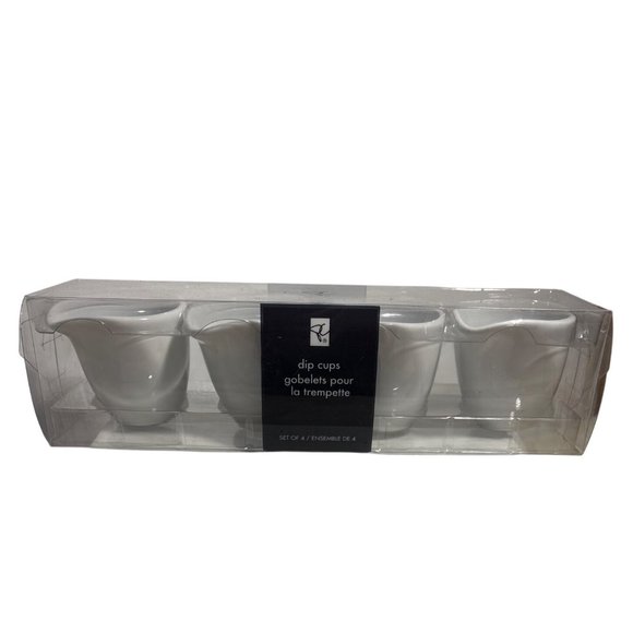 Porcelain Dip Cups Set Of 4 By Presidents Choice For Sauces & Condiments - Picture 1 of 6